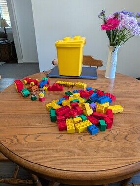 Lego Duplo. Classic Kids Building Blocks Set in Yellow, Red, Blue & Green .
